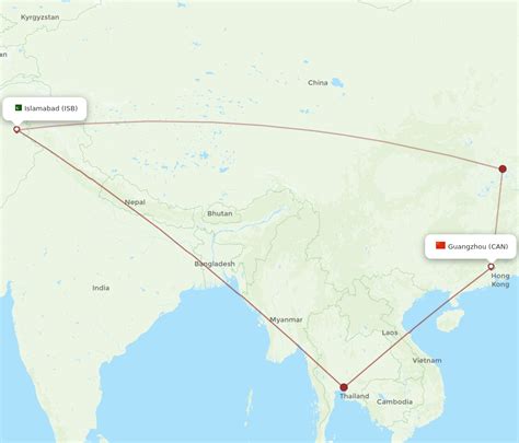 All Flight Routes From Islamabad To Guangzhou ISB To CAN Flight Routes