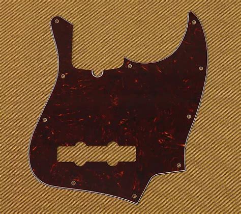 Fender Tortoise Hole Standard Jazz Bass Pickguard Reverb