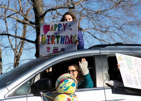 Bridgewater Stella Wagner Receives 100th Birthday Drive By Parade