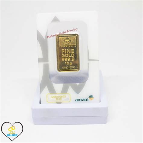 Jual Emas Batangan Antam Logam Mulia 24k Gold Bar Gold Fine Gold 10