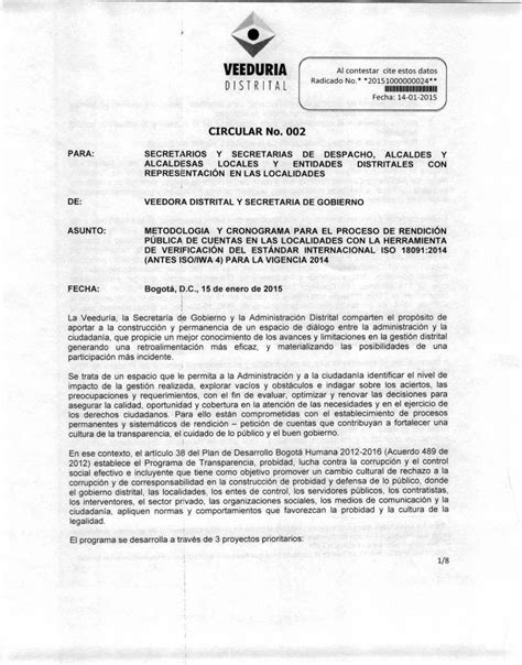 Pdf Circular Rpc Iso Entidad De Control Preventivo