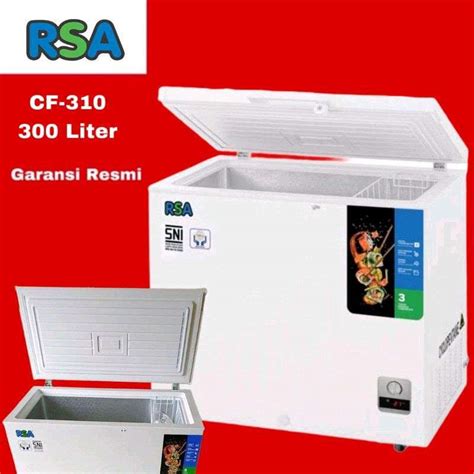 Jual Rsa Chest Freezer Box Lemari Pembeku Liter White Cf Q