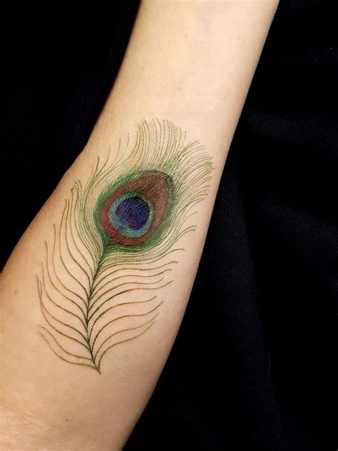 Peacock Feather Bird Tattoo