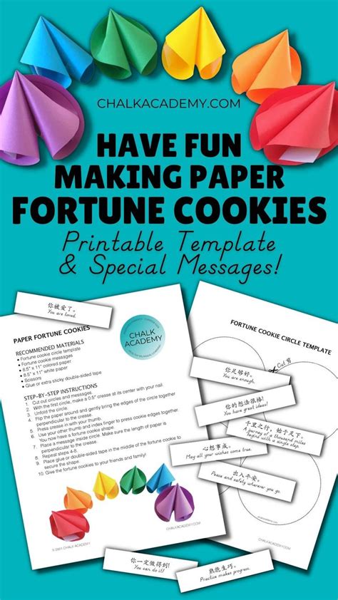 How to Make Paper Fortune Cookies with Template (Video Tutorial ...