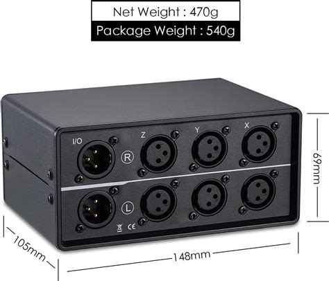 Buy Nobsound 3 In 1 Out Xlr Audio Switch Balanced Audio Converter 3 Way Stereo Passive Audio