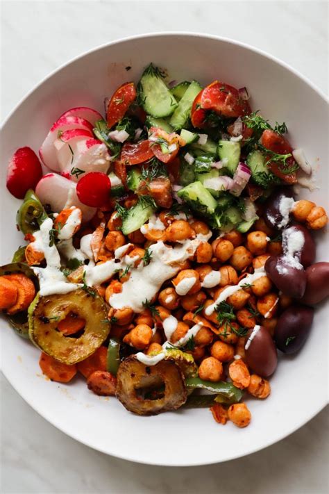 Roasted Vegetable Healthy Lunch Bowls Beauty Bites