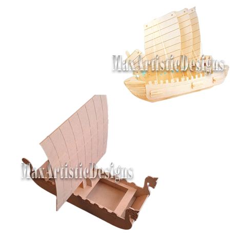 Laser Cut Ships And Boats Pack Vector Dxf Cdr Cnc D Files