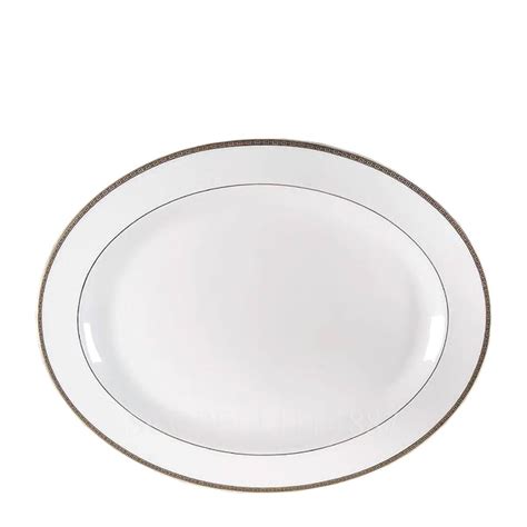 Christofle Metropolis Gris Oval Platter Scopelliti