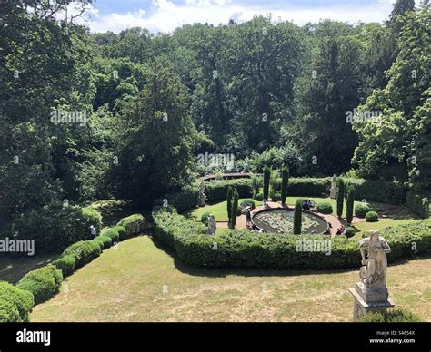 Belvoir castle gardens Stock Photo - Alamy