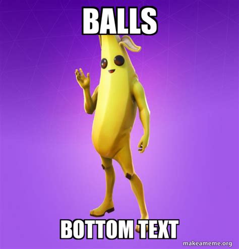 Balls Bottom Text Peely Meme Generator