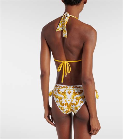 Majolica Bikini In Multicoloured Dolce Gabbana Mytheresa