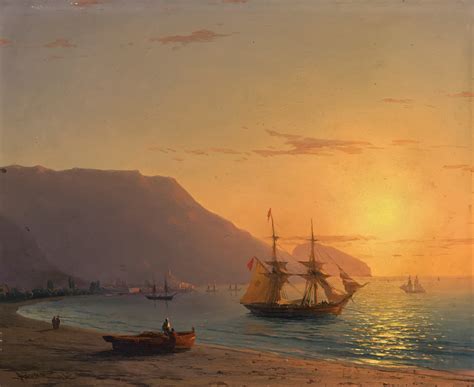 Romantic Russian Paintings Of Ships At Sea By Ivan Aivazovsky