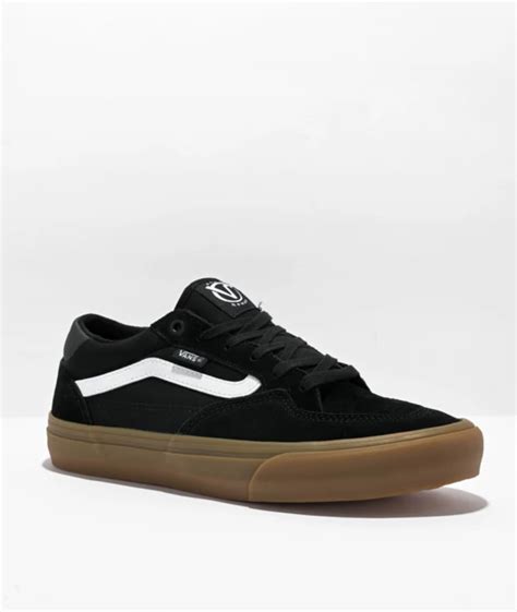 Vans Rowan Black & Gum Skate Shoes