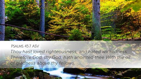 Psalms Asv Desktop Wallpaper Thou Hast Loved Righteousness And