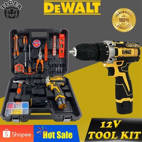 Dewalt Cordless Drill 12v Battery With 2 Lithium Batteries Lazada Ph