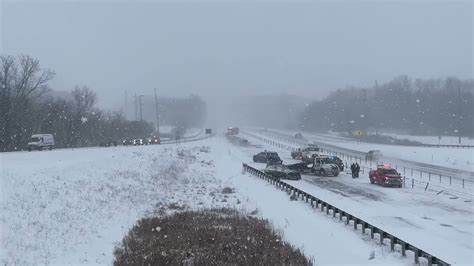 Multiple Vehicles Involved In Pileup On Us 131 During Snow Storm