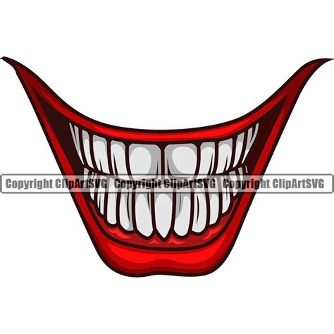 Joker Smile Clown Laughing Ha Funny Mouth Mask Evil Grin Grinning Teeth ...