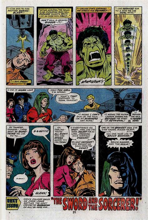 Incredible Hulk Last Page Incredible Hulk Shrinks To Micro Verse