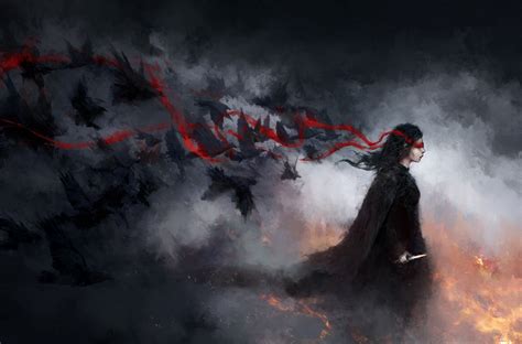 800x480 Raven Girl Fantasy Horror 800x480 Resolution HD 4k Wallpapers, Images, Backgrounds ...