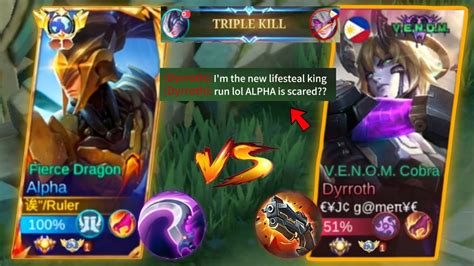 ALPHA VS TRASH TALKER BUFFED DYRROTH WHO IS NOW THE KING OF META