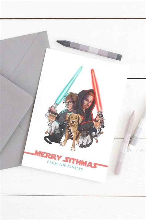 Custom Star Wars Christmas Card Idea • May the 4th be with Us