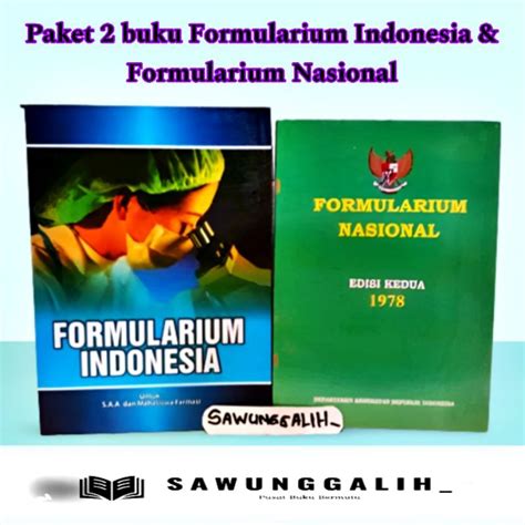 Jual Paket Buku Formularium Nasional Dan Formularium Indonesia