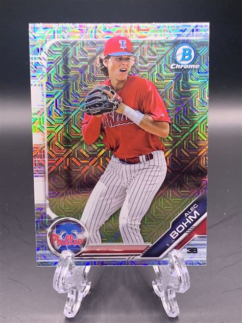 2019 Bowman Chrome ALEC BOHM Mega Box Mojo Refractor Prospect RC