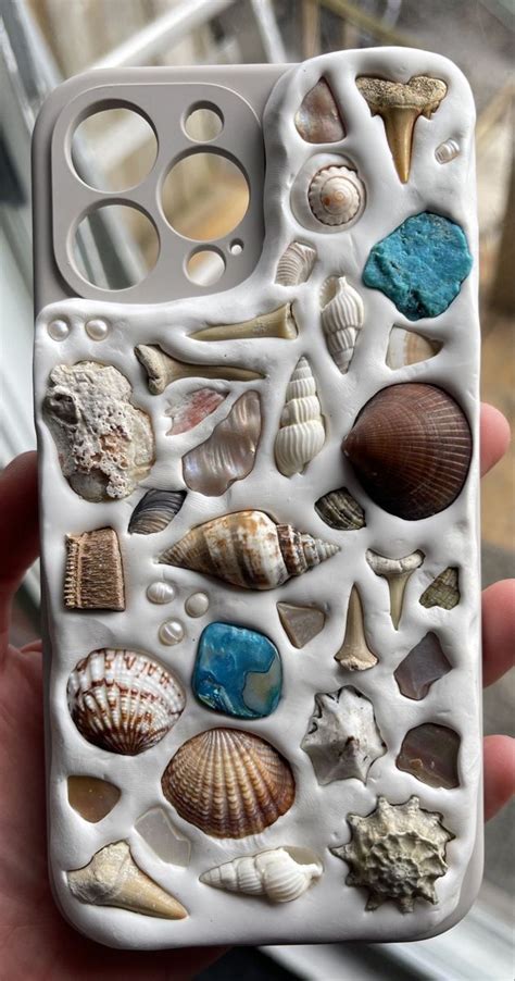 Phone Case Seashell Phone Case Shell Crafts Diy Diy Phone Case