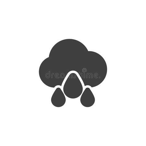 Pictogram Wolken En Regenvector Vector Illustratie Illustration Of