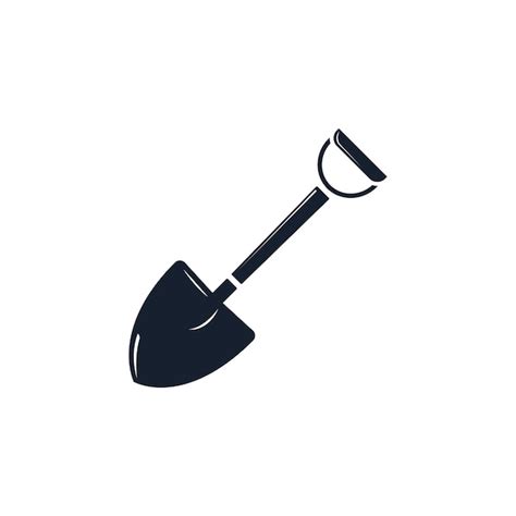 Premium Vector Simple Vector Shovel Logo Template Tools Icons For