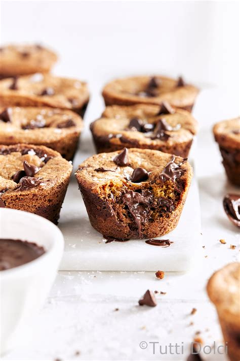 Chocolate Chip Nutella Cookie Cups Tutti Dolci