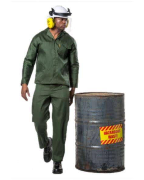 Polycotton Two Piece Dromex Olive Green Acid Resistant Conti Suits