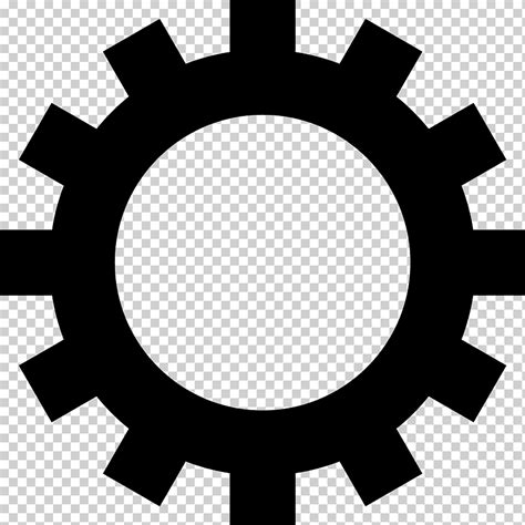 Iconos De Computadora Engranaje S Mbolo Hdgearscogs En Blanco Y Negro