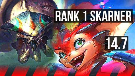 Skarner Vs Smolder Top Rank Skarner K Dmg Dominating Kr