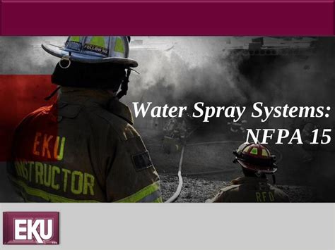 PDF Water Spray Systems NFPA 15 Eastern Kentucky Universitynew