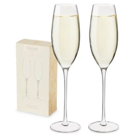 Linger Crystal Champagne Flute Set By Twine Pack Of Kroger