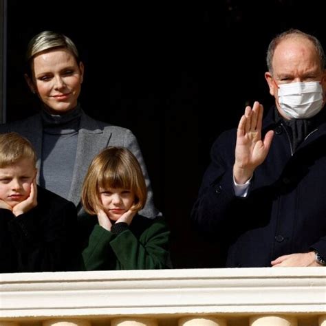 Alberto y Charlene de Mónaco y sus hijos Jacques y Gabriella de Mónaco