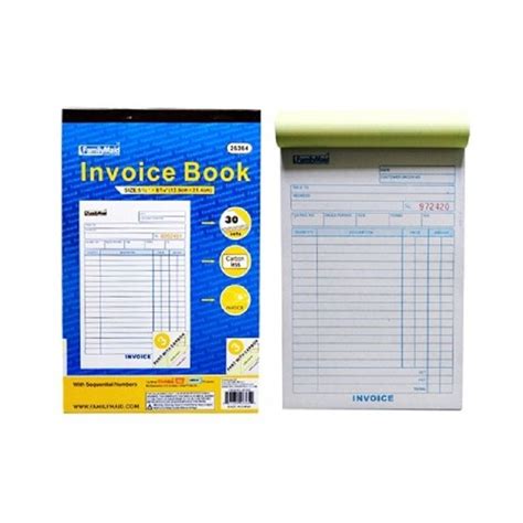 Invoice Receipt Record Book 2 Part 50 Set Numbered Original Duplicate