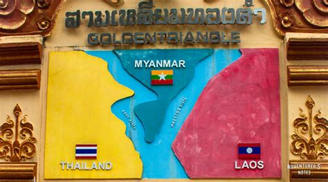 The Golden Triangle - a meeting place of Thailand, Laos and Myanmar