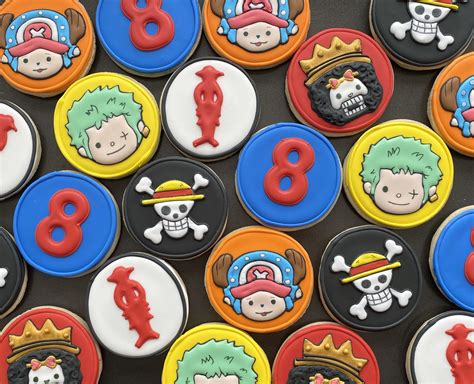 CARTOONS ANIME PIECE X12 Themed Vanilla Sugar Cookies. Pirate Party - Etsy