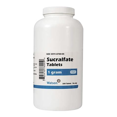 Sucralfate Generic Carafrate Tabs Pet Pharmacy 1 Gm X 500 Tablets