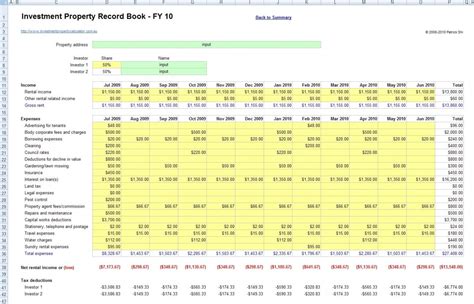 Rental Spreadsheet For Property Managers with Rental Property Management Spreadsheet Template ...