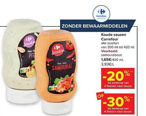 Koude Sauzen Promotie Bij Carrefour