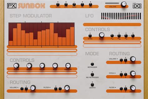 Px Sunbox By Uvi Vintage Synth Plugin Vst Vst Audio Unit Aax