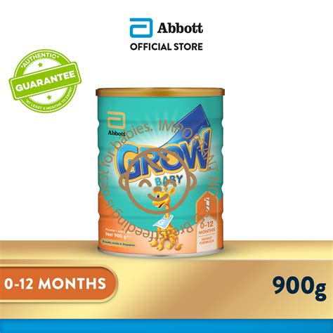 Grow Infant Milk Formula For Babies Stage 1 0 12 Months 900g