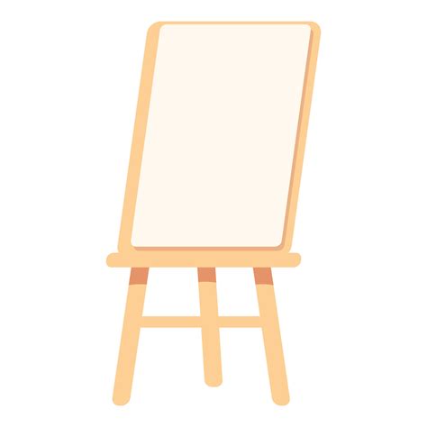 Art board icon cartoon vector. Easel stand 14340633 Vector Art at Vecteezy