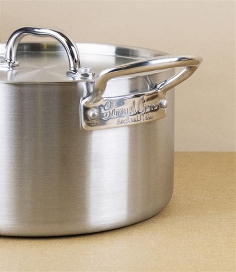 English Stainless Steel Tri Ply Casserole Pan 5l