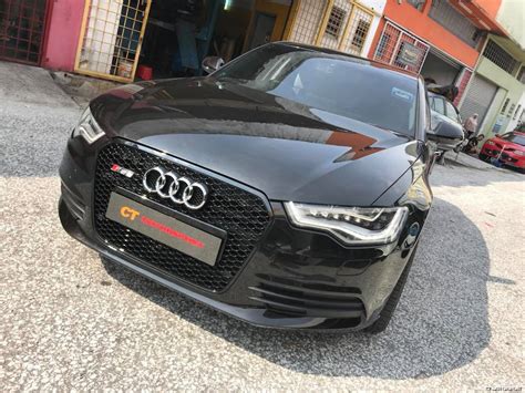 Audi A6 C7 Installed Rs6 Front Grill Piano Black