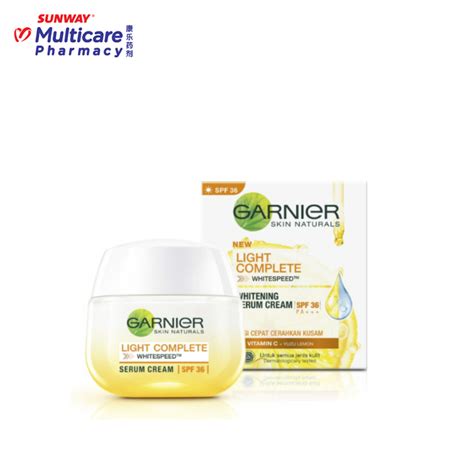 Garnier Light Complete Serum Cream 50Ml Lazada