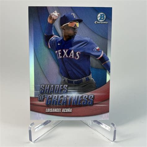 Bowman Chrome Luisangel Acuna Sg Shades Of Greatness Ebay